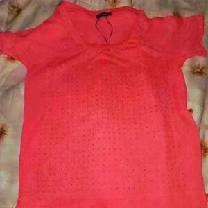 - NWOT MORGAN RHINESTONE TOP